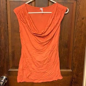 Orange/Coralish Sleeveless Top
